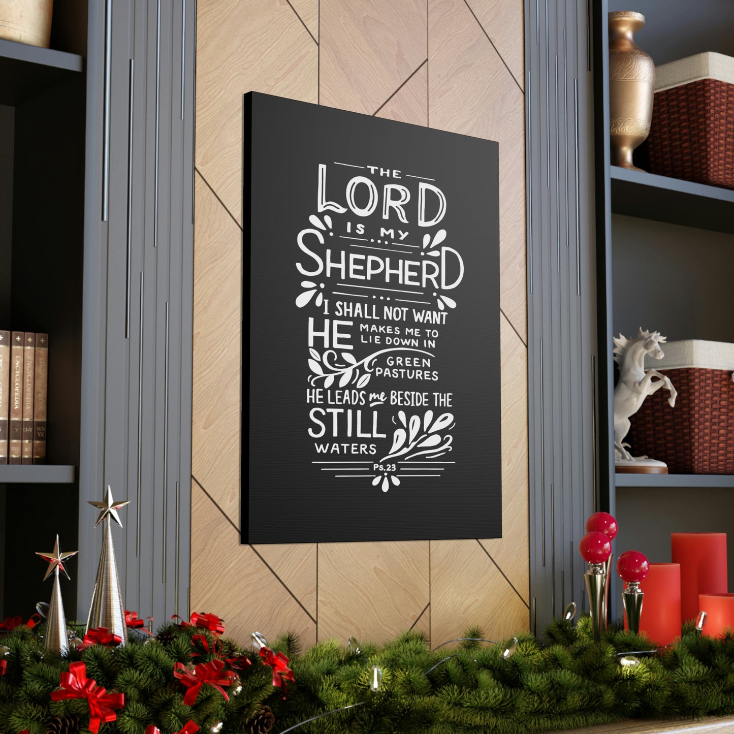 Psalm 23: 1-2 Canvas